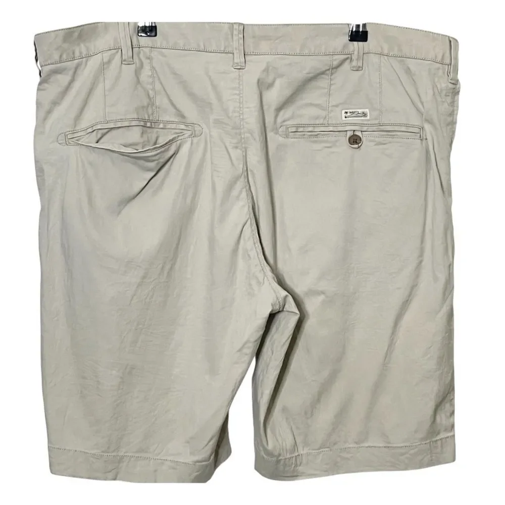 Faherty‎ Island Life Men's 40 Beige Organic Cotton Stretch Shorts Casual Summer